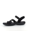 Sort Skechers sandal med elastiskremme