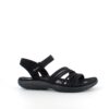 Sort Skechers sandal med elastiskremme