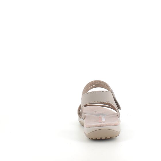 Beige Skechers sandal med elastiskremme