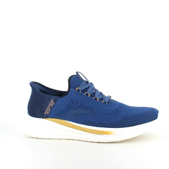 Blå herre Slip-ins fra Skechers med svangstøtte
