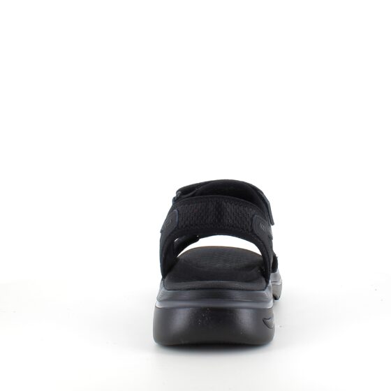 Sort Skechers herresandal med svangstøtte