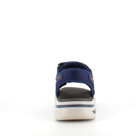Marineblå Skechers herresandal med svangstøtte