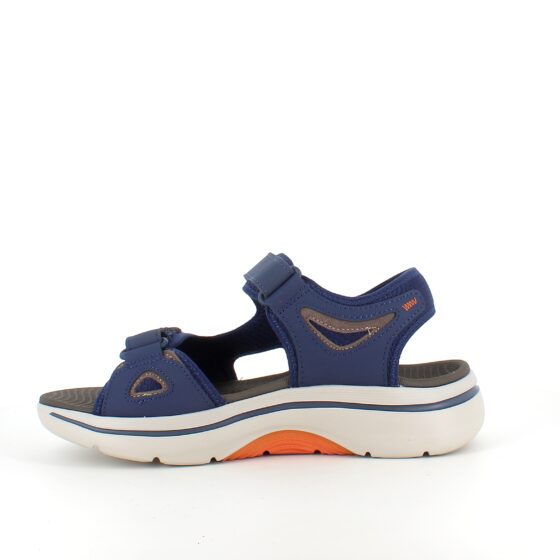 Marineblå Skechers herresandal med svangstøtte