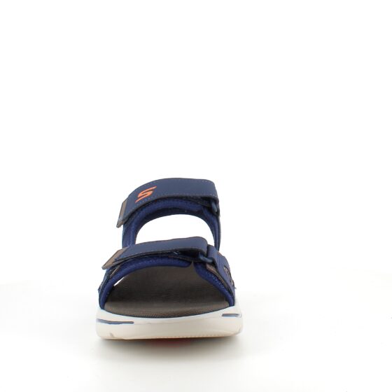 Marineblå Skechers herresandal med svangstøtte
