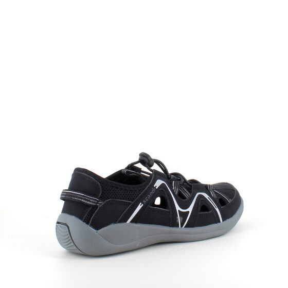 Lukket trekkingsandal i sort – Komfort og funktion i et diskret look