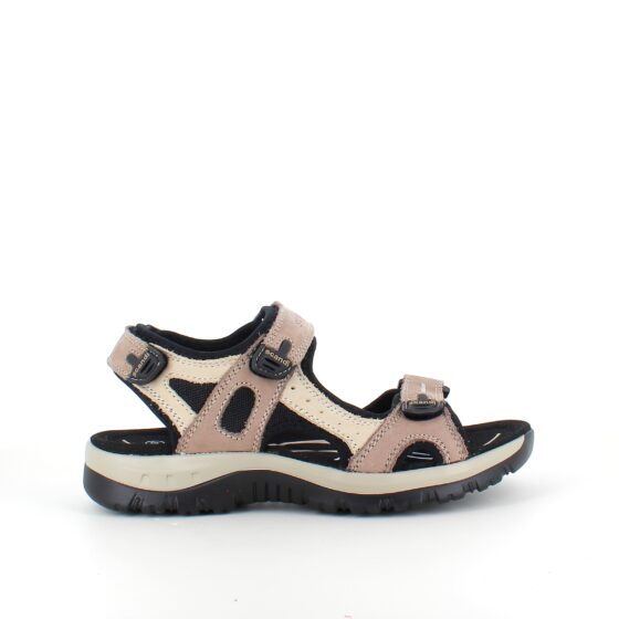 Beige og brun sportssandal