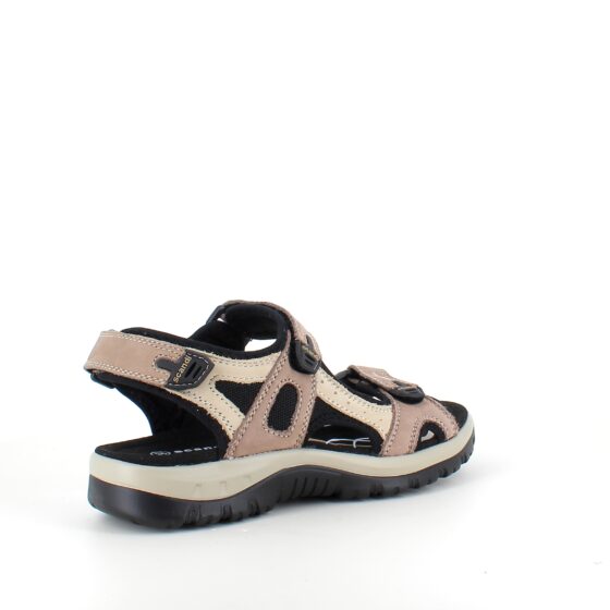 Beige og brun sportssandal