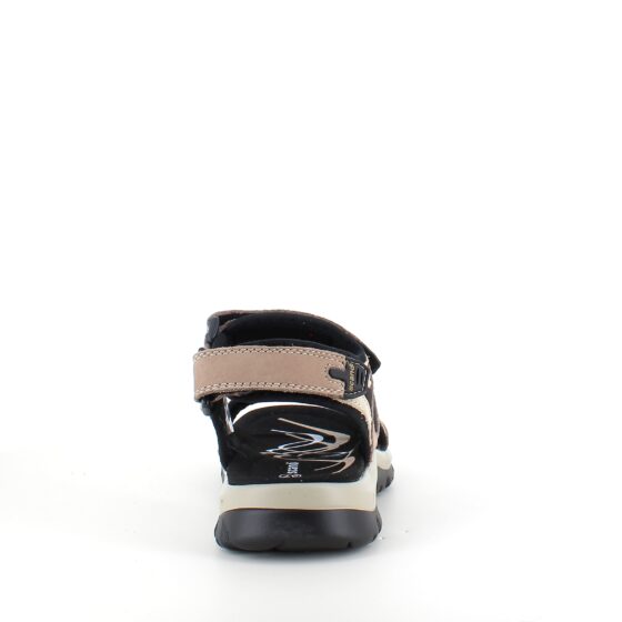 Beige og brun sportssandal
