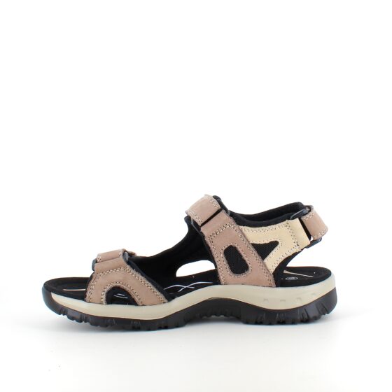 Beige og brun sportssandal