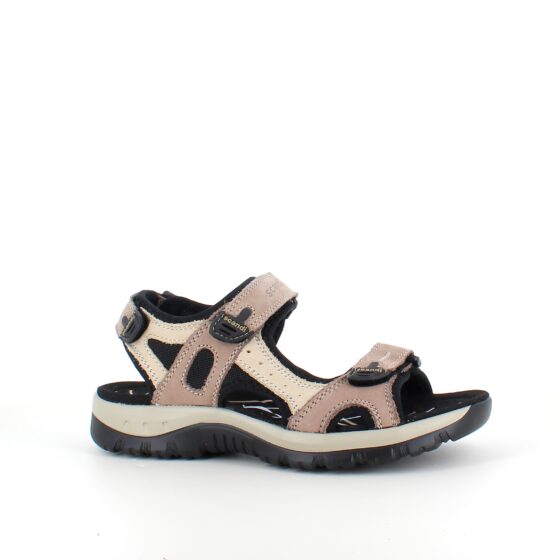 Beige og brun sportssandal