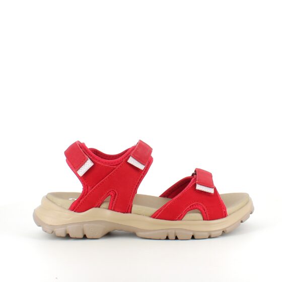 Rød Green Comfort sandal til dig som går og står mange timer