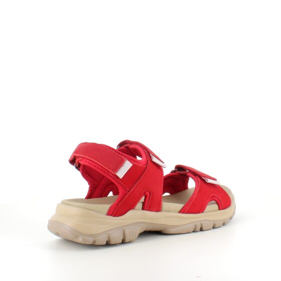 Rød Green Comfort sandal til dig som går og står mange timer