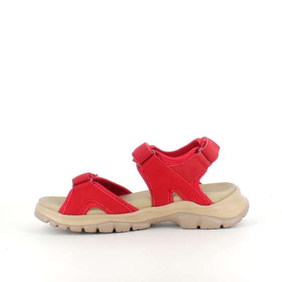 Rød Green Comfort sandal til dig som går og står mange timer