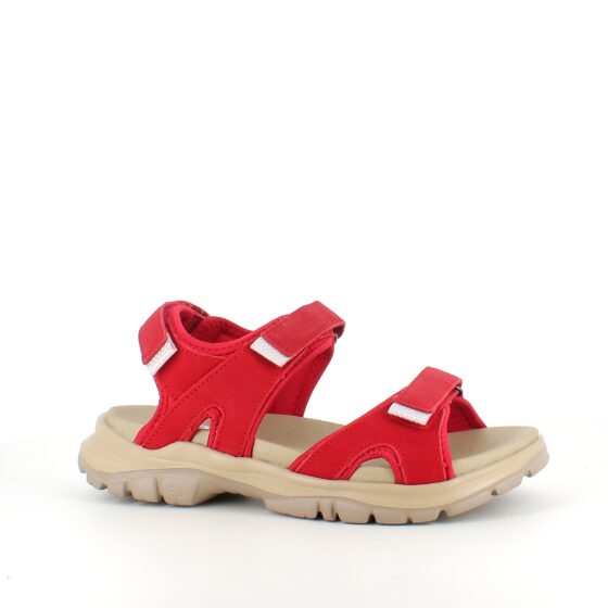 Rød Green Comfort sandal til dig som går og står mange timer