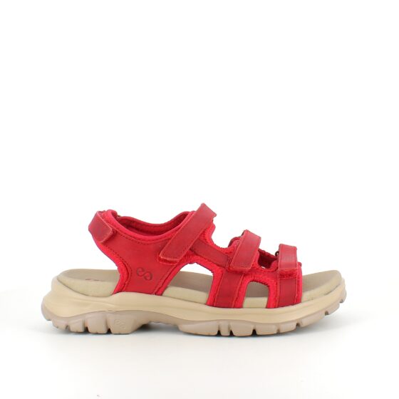 Støttende rød sandal fra Green Comfort