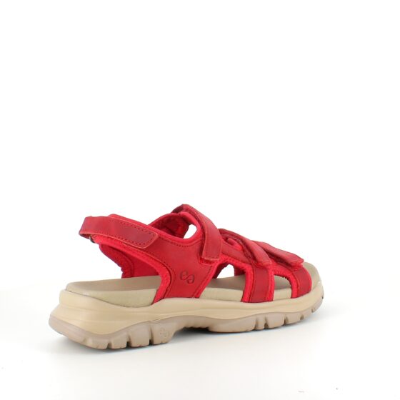 Støttende rød sandal fra Green Comfort