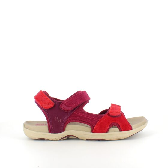 Rød Corsica sandal fra Green Comfort med god svangstøtte