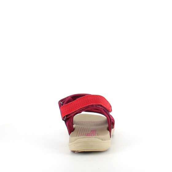 Rød Corsica sandal fra Green Comfort med god svangstøtte