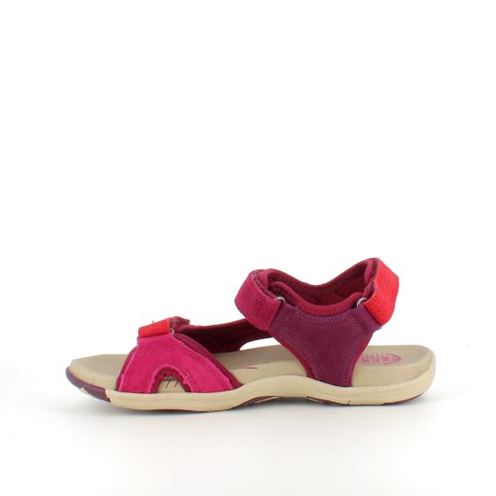 Rød Corsica sandal fra Green Comfort med god svangstøtte