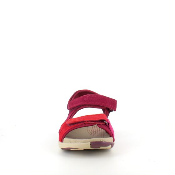 Rød Corsica sandal fra Green Comfort med god svangstøtte