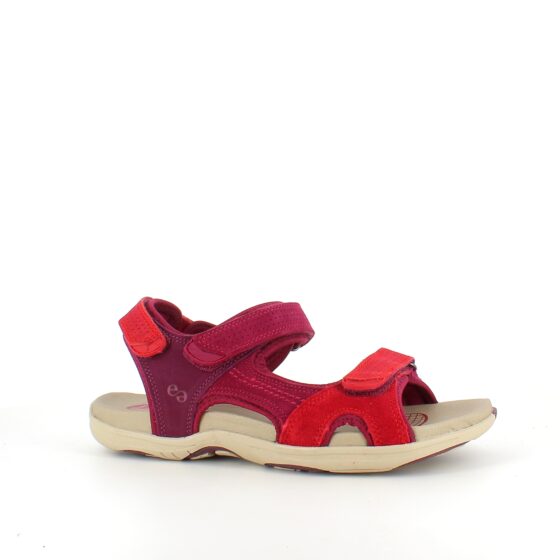 Rød Corsica sandal fra Green Comfort med god svangstøtte