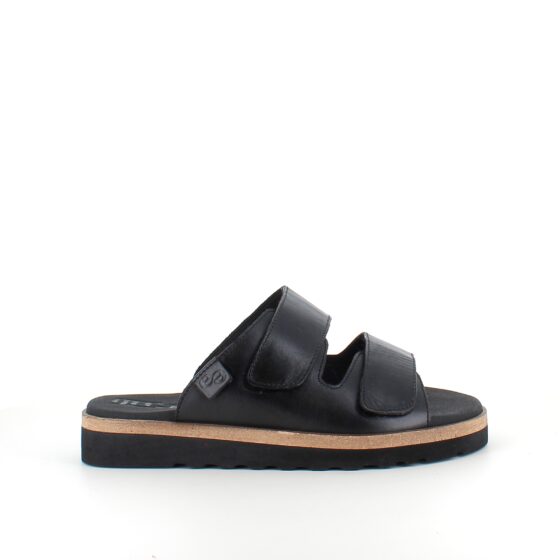 Sort Green Comfort biosandal med god svangstøtte