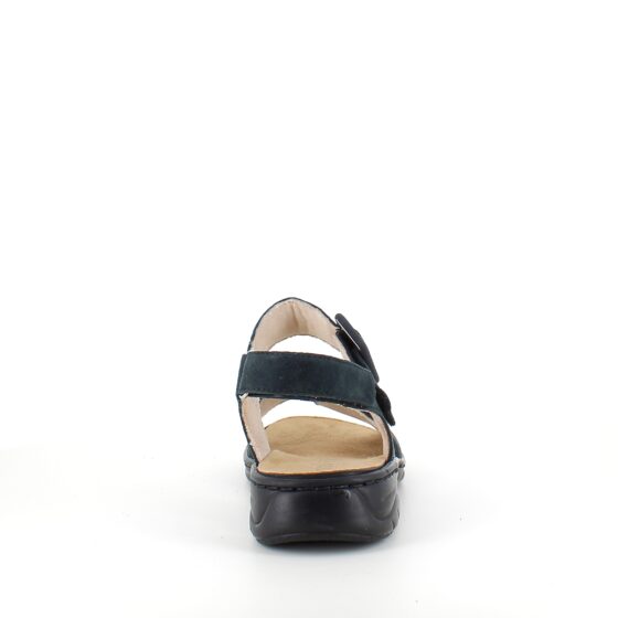 Rieker sandal i navyfarvet ruskind