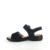 Rieker sandal i navyfarvet ruskind