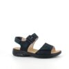 Rieker sandal i navyfarvet ruskind