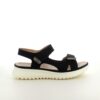 Klassisk sort sandal med ergonomisk komfort – til dig, der går langt og står godt