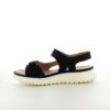 Klassisk sort sandal med ergonomisk komfort – til dig, der går langt og står godt