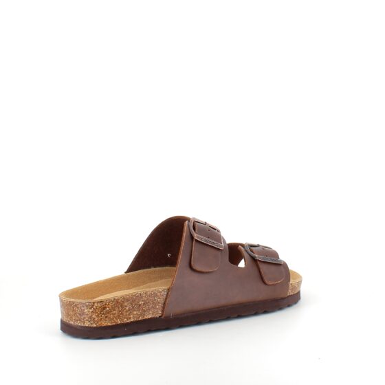 Brun Cruz biosandal med brede remme