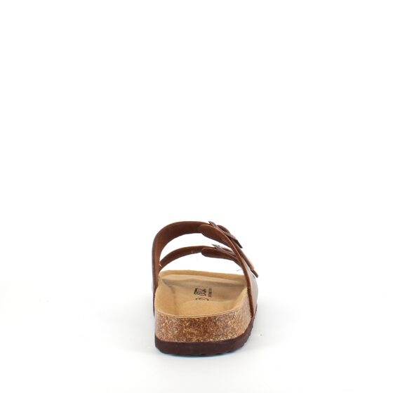 Brun Cruz biosandal med brede remme