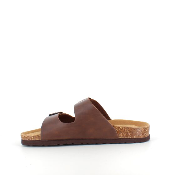 Brun Cruz biosandal med brede remme