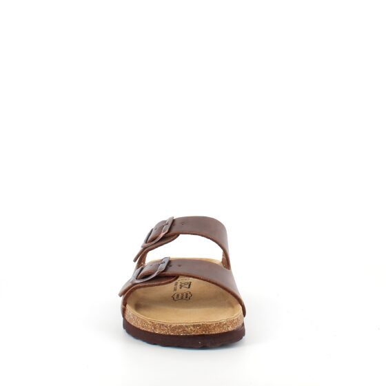 Brun Cruz biosandal med brede remme