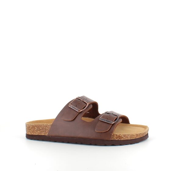 Brun Cruz biosandal med brede remme