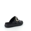 Sort Remonte slip-on skindsandal med udtagelig sål
