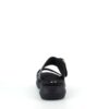 Sort Remonte slip-on skindsandal med udtagelig sål