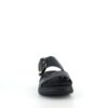 Sort Remonte slip-on skindsandal med udtagelig sål