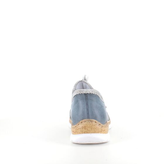 Blå Rieker slip-on sneakers med sølv effekter