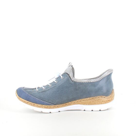 Blå Rieker slip-on sneakers med sølv effekter