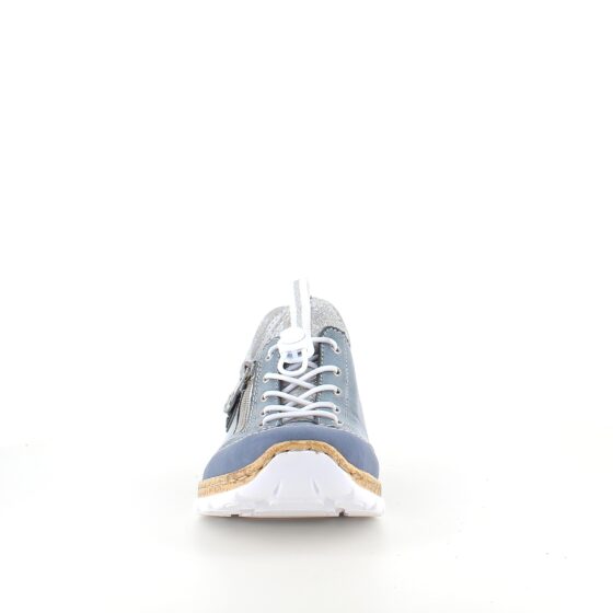Blå Rieker slip-on sneakers med sølv effekter