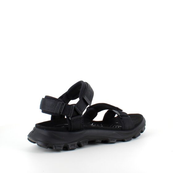 Sort Woden sandal med god svangstøtte