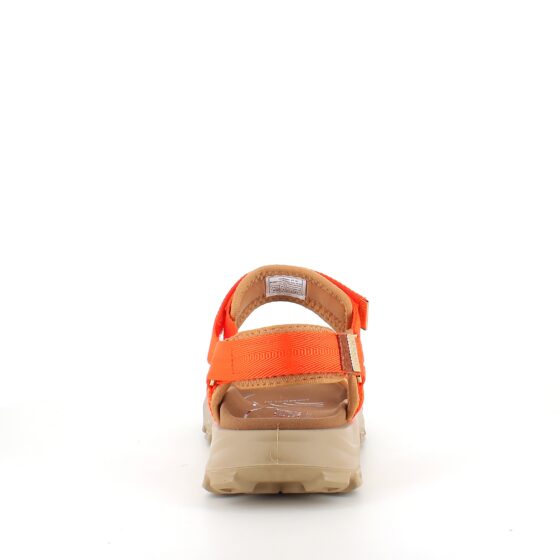 Orange Woden sandal med god svangstøtte