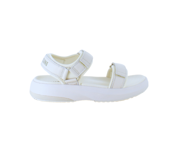 Hvid Gaitline sandal med gængesål