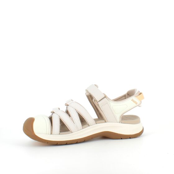 Lys lukket Teva Tirra sandal med svangstøtte