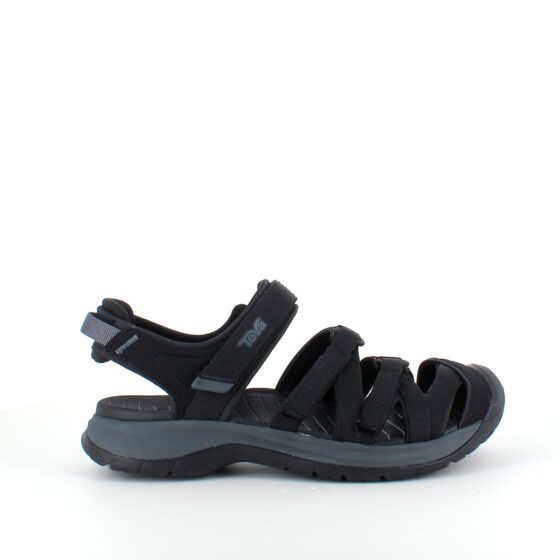 Sort lukket Teva Tirra sandal med svangstøtte