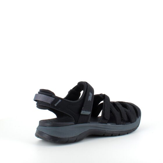 Sort lukket Teva Tirra sandal med svangstøtte