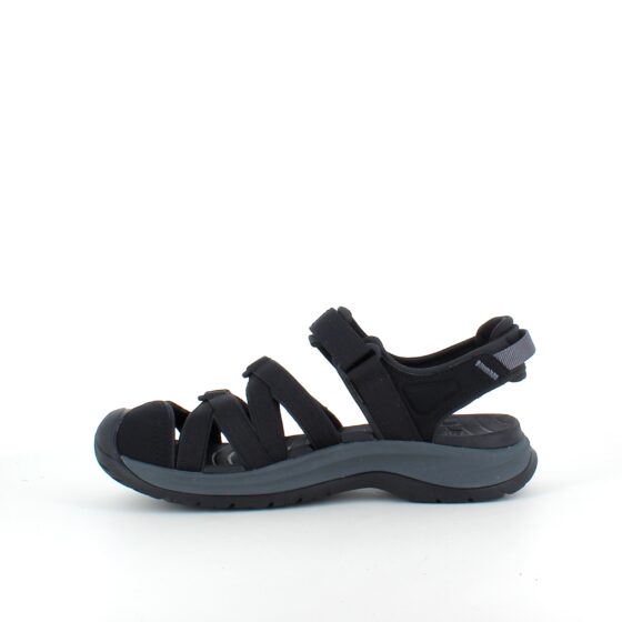 Sort lukket Teva Tirra sandal med svangstøtte