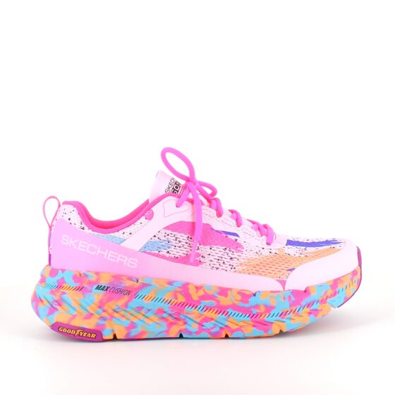 Skechers Max Cushion: Komfortable, multifarvede hverdagssko med støtte.